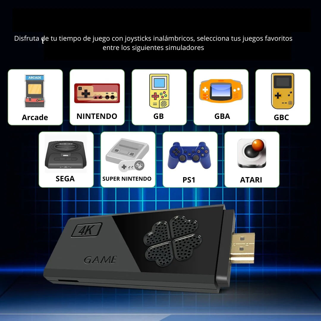 Consola Videojuego Game stick 4K +10000 juegos