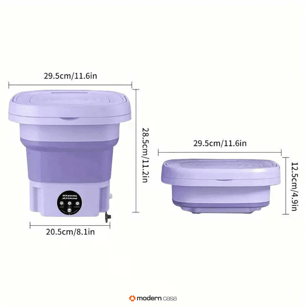 Mini Lavadora Eléctrica Portátil Balde P